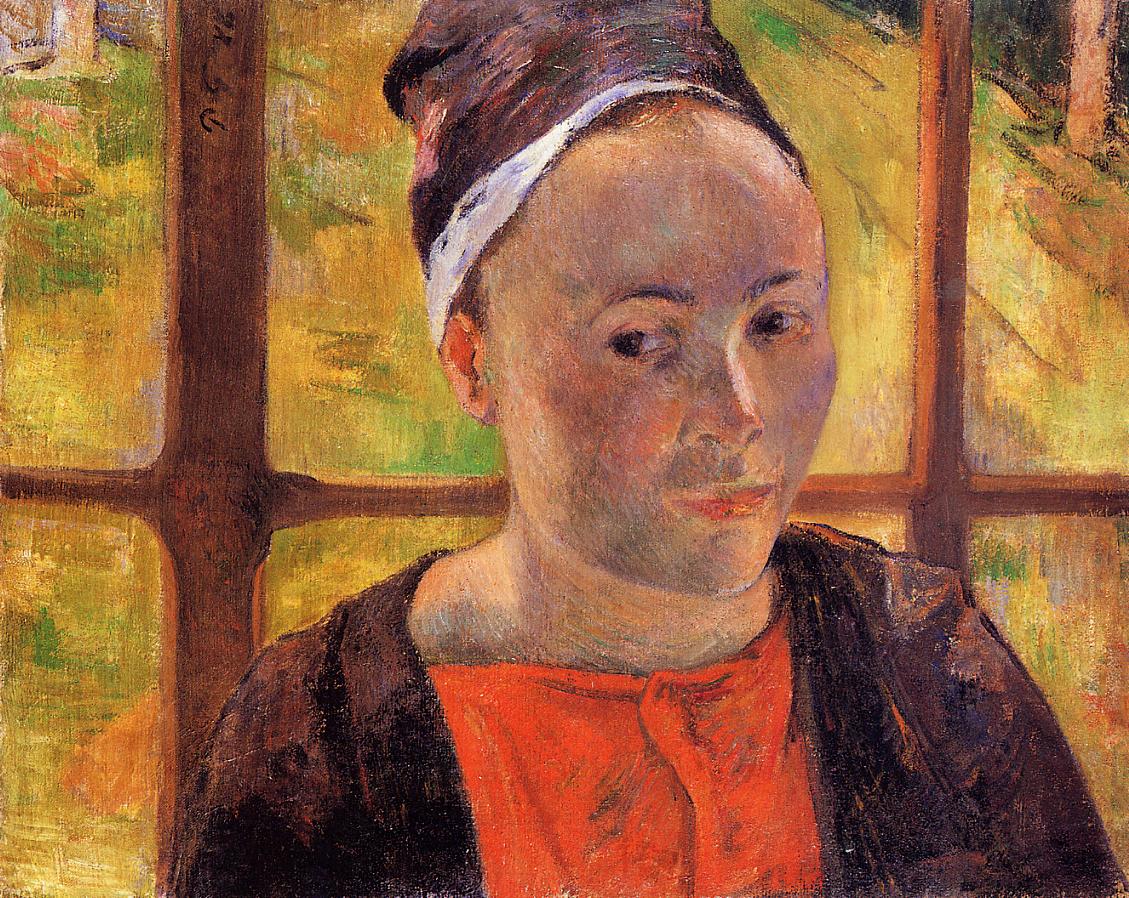 Portrait of a Woman Marie Lagadu - Paul Gauguin Painting
